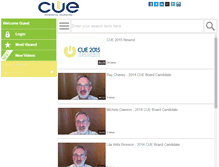 Tablet Screenshot of cuecast.eduvision.tv