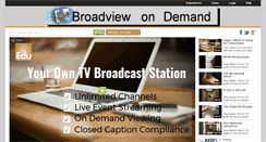 Desktop Screenshot of broadview1.eduvision.tv