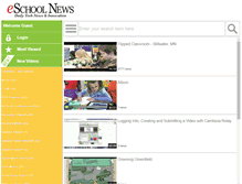 Tablet Screenshot of eschoolmedia.eduvision.tv