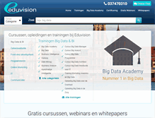 Tablet Screenshot of eduvision.be