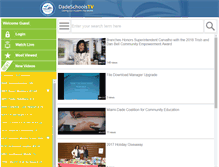 Tablet Screenshot of dadeschools.eduvision.tv