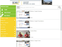 Tablet Screenshot of esu5.eduvision.tv
