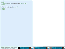 Tablet Screenshot of html.eduvision.nl