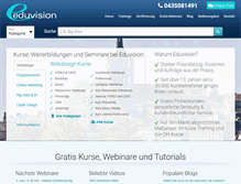 Tablet Screenshot of eduvision.ch